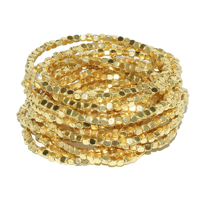 Stylish 15-Piece Beaded Bracelet Set – Versatile Accessories