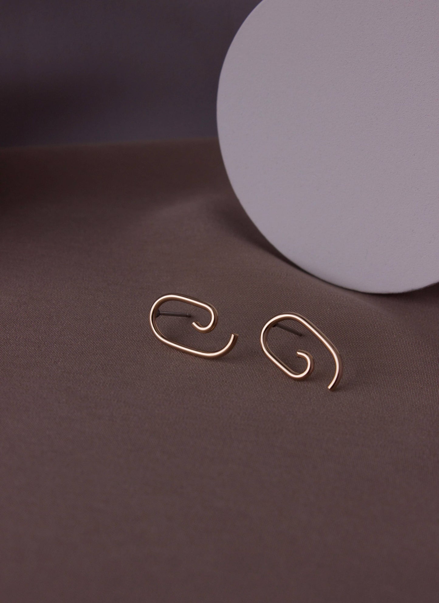 Small Palette Posts, Delicate Abstract Handmade Earrings 