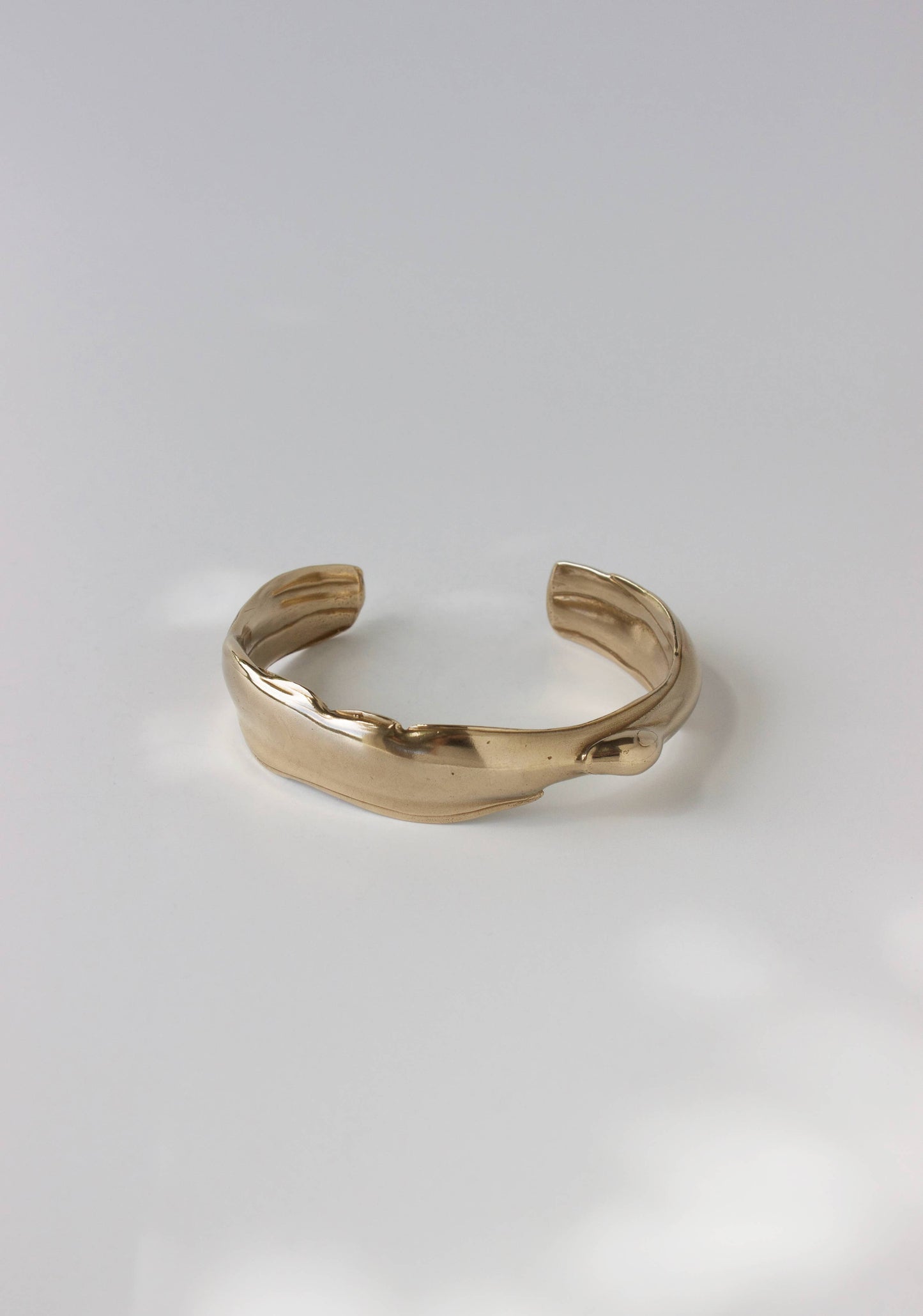 Liquid Statement Cuff Bracelet, Free Flow #2, Handmade 