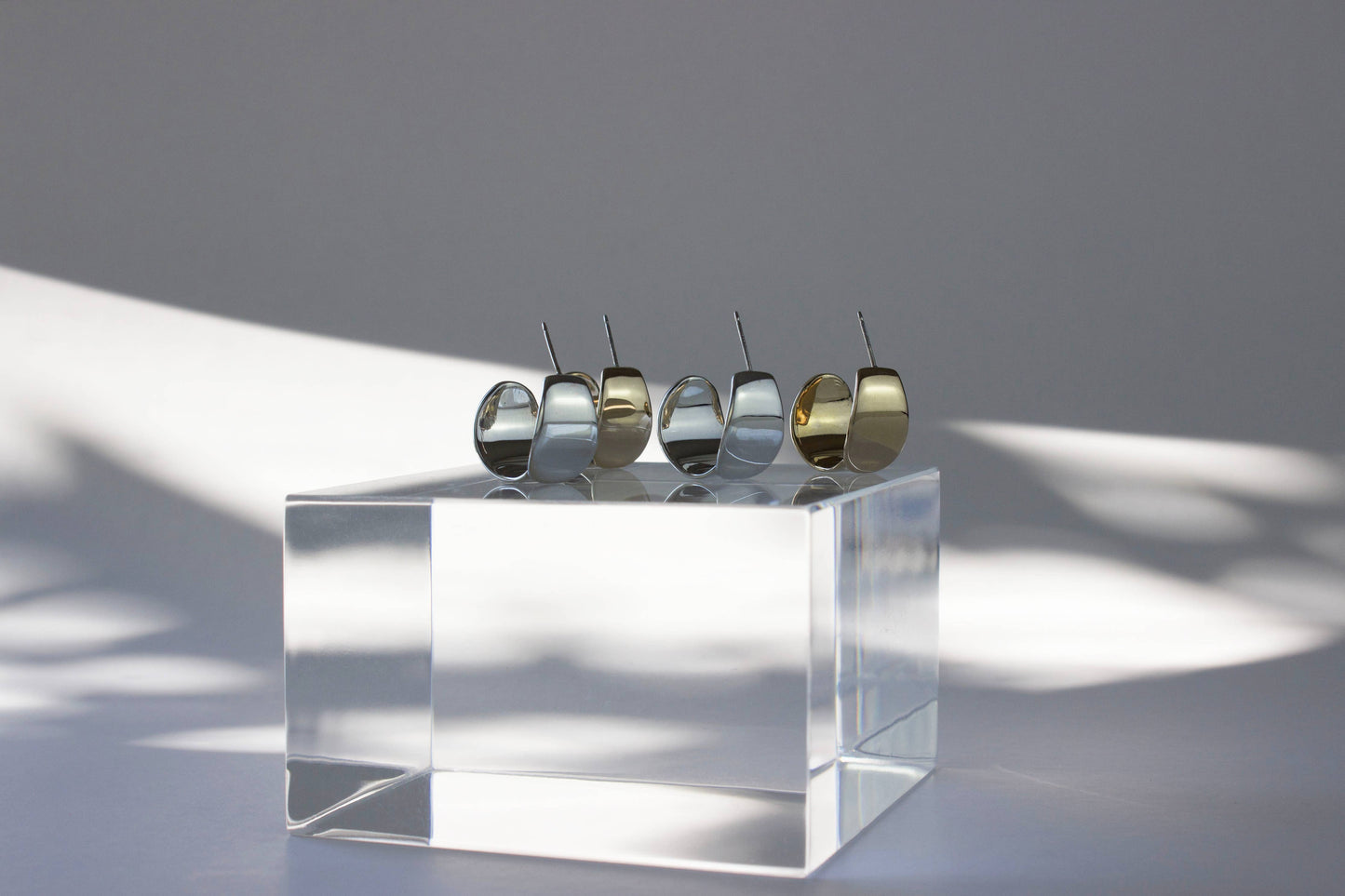 Euphorbia Hoops, Plant Jewelry, Unique, High Shine Finish 