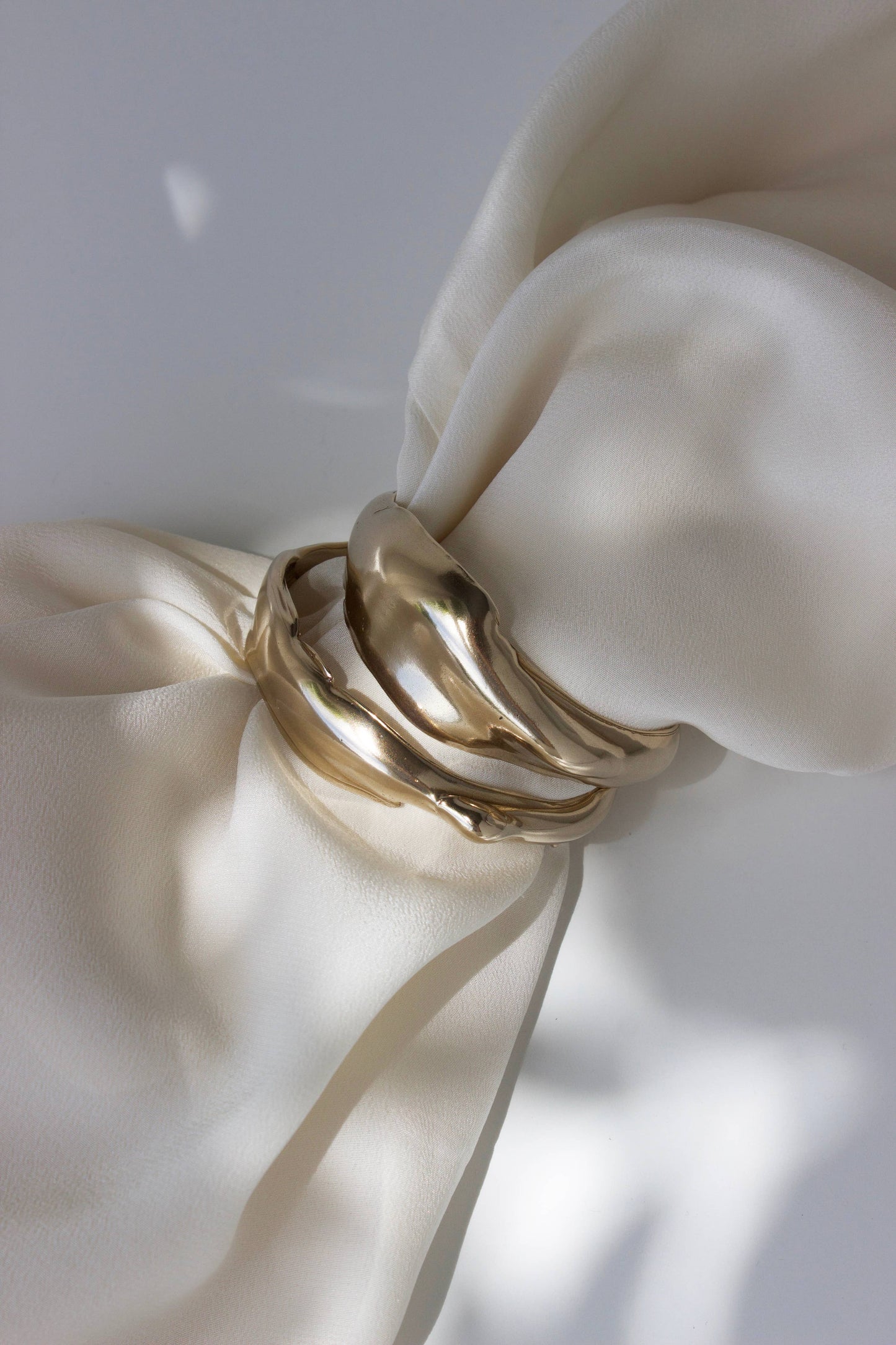 Liquid Statement Cuff Bracelet, Free Flow #2, Handmade 