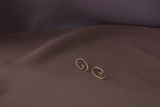 Small Palette Posts, Delicate Abstract Handmade Earrings 