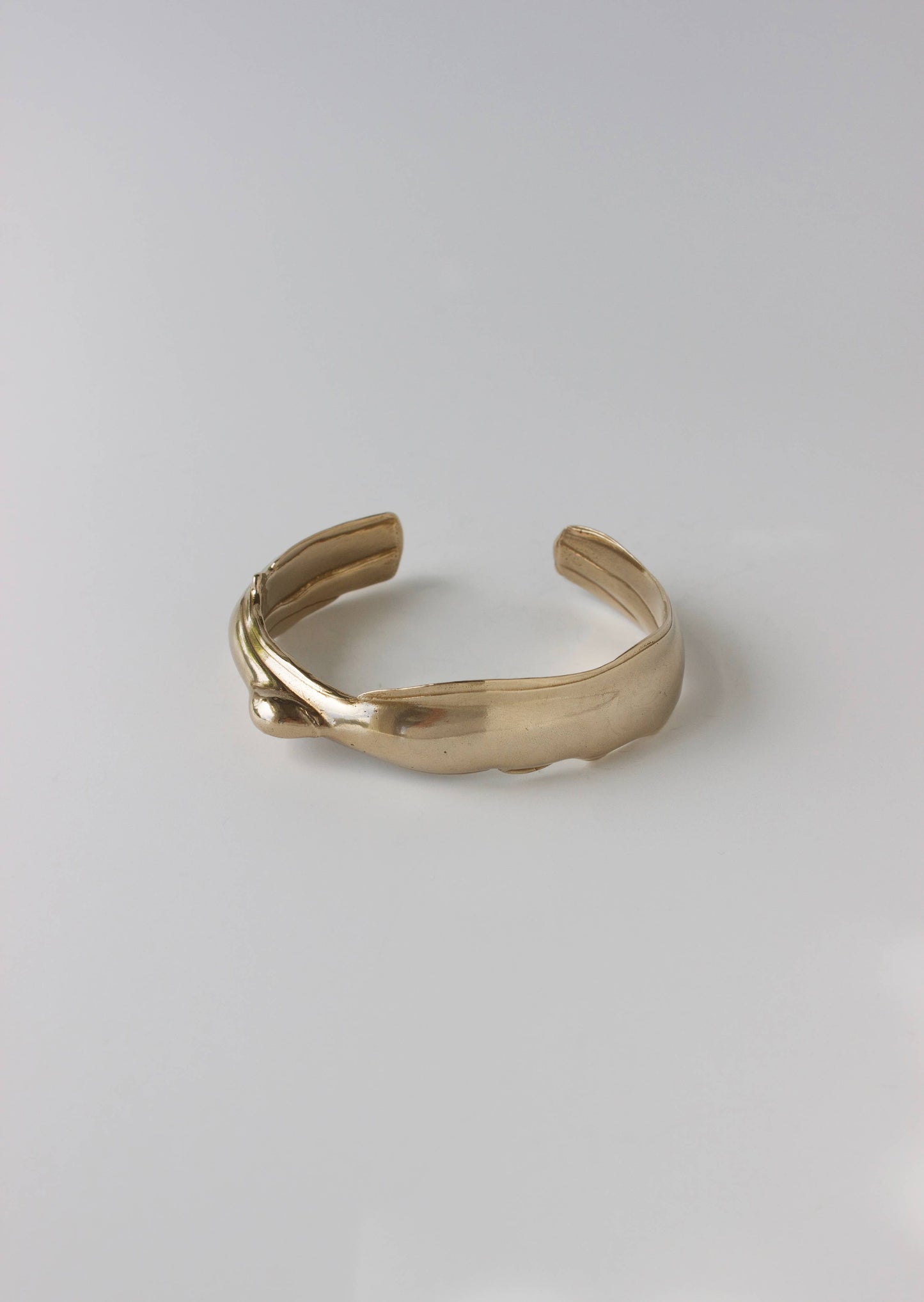 Liquid Statement Cuff Bracelet, Free Flow #2, Handmade 