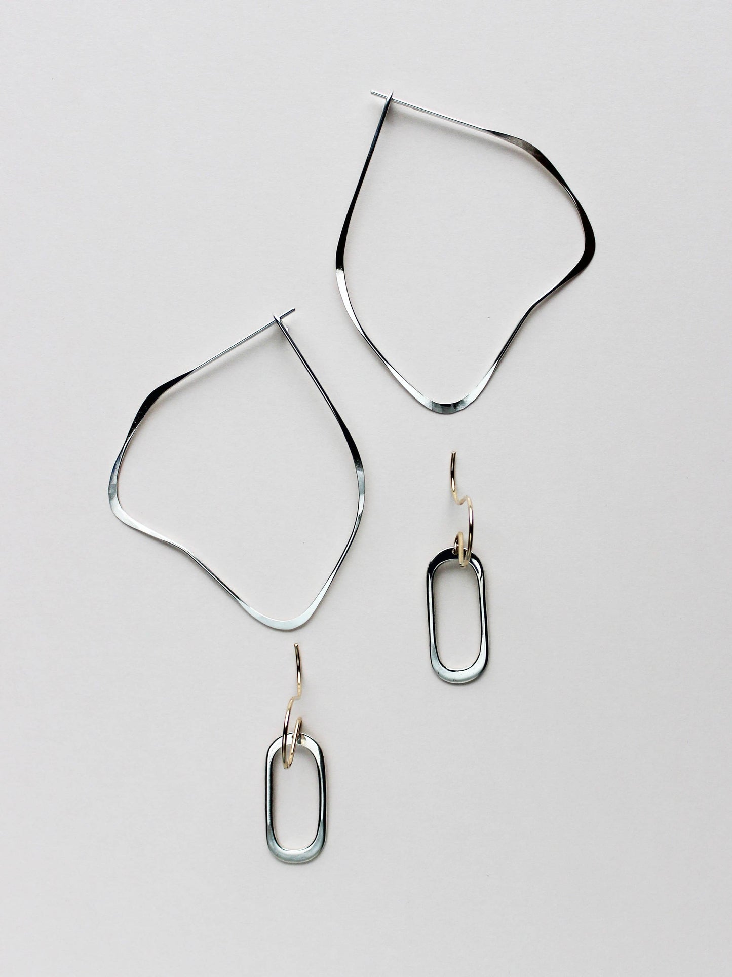 Organic Earrings, Lightweight Statement Earrings, Unique 