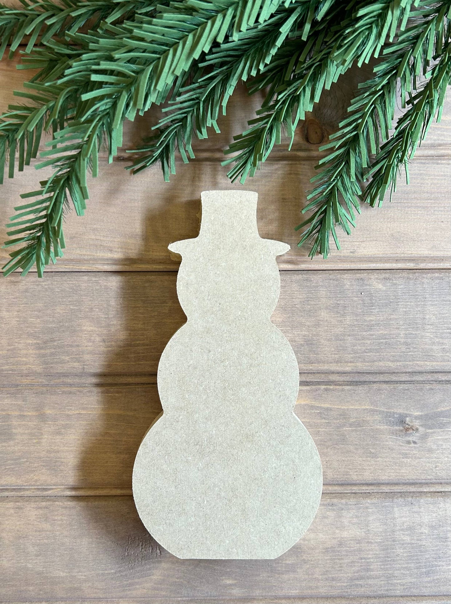 Wood Snowman Shelf Sitter