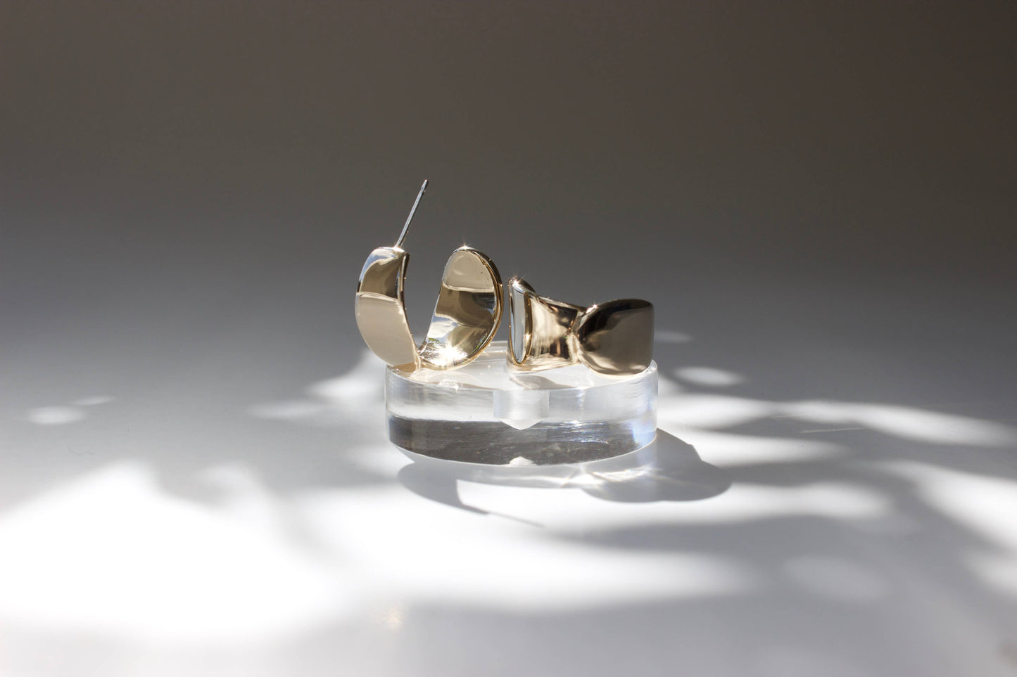 Euphorbia Hoops, Plant Jewelry, Unique, High Shine Finish 