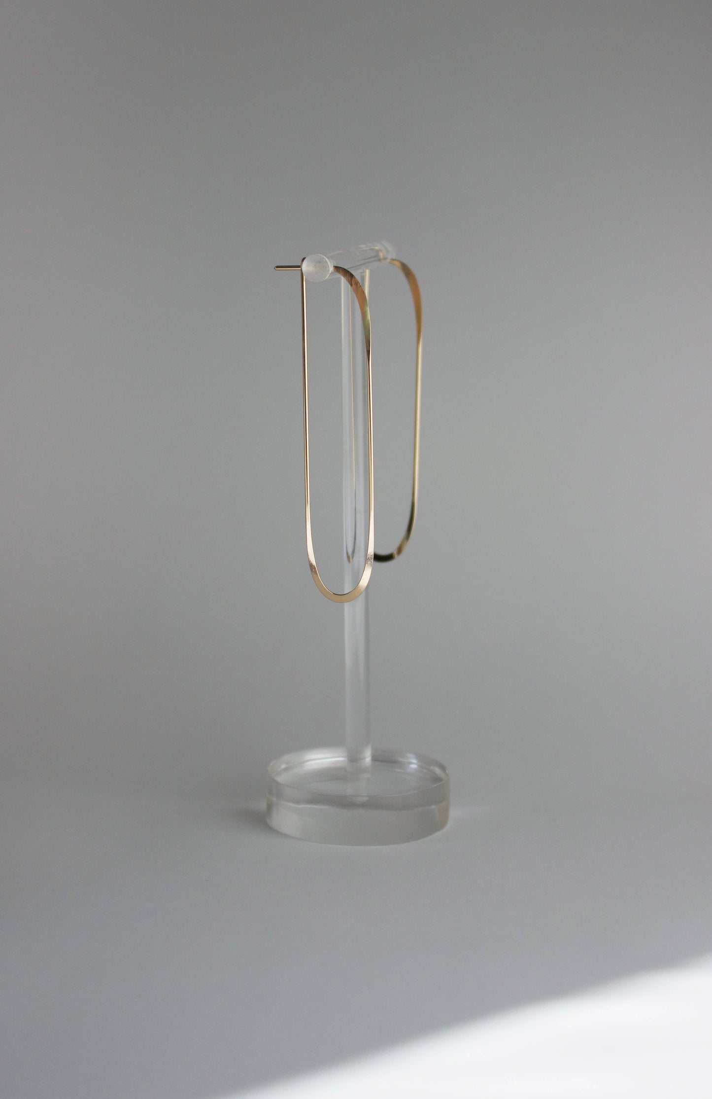 Long Oval Earrings, Delicate, Lightweight, Gold Fill, Silver