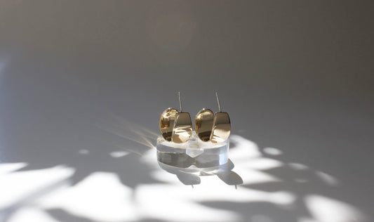 Euphorbia Hoops, Plant Jewelry, Unique, High Shine Finish 