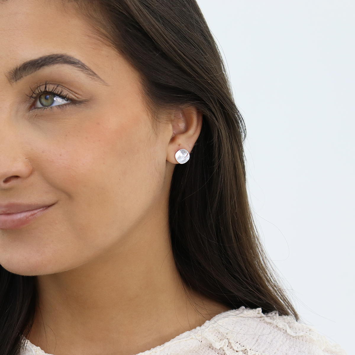 Minimalist Small Flat Stud Earrings for Everyday Elegance