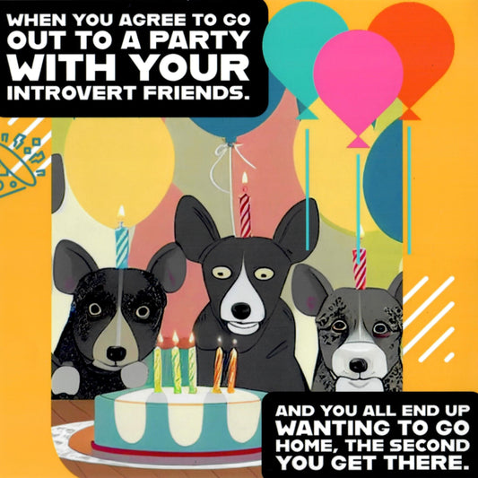"Friendtroverts" Digital Print