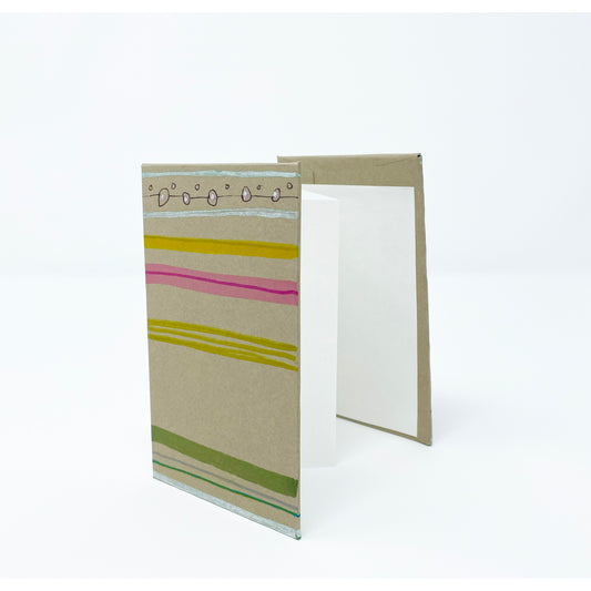 Accordion Booklet with velvet ribbon, small