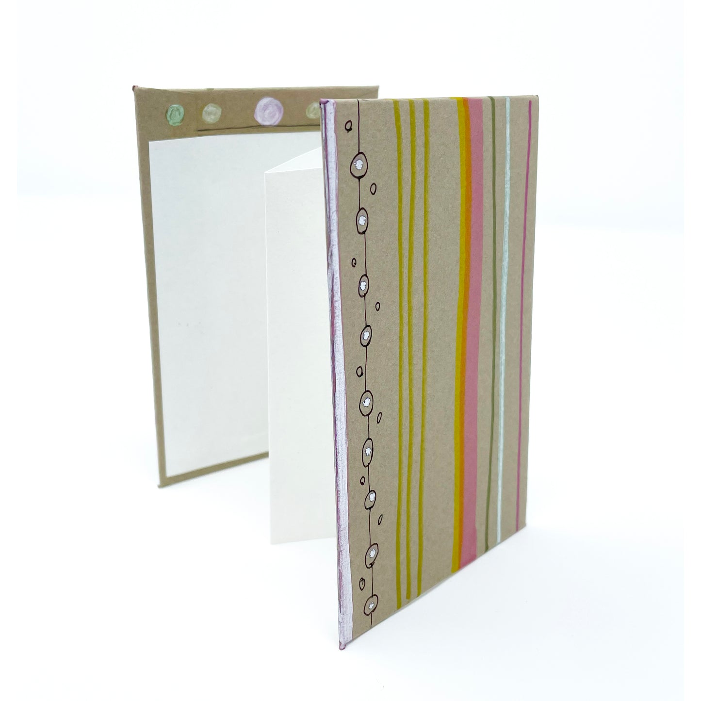 Accordion Booklet with velvet ribbon, small
