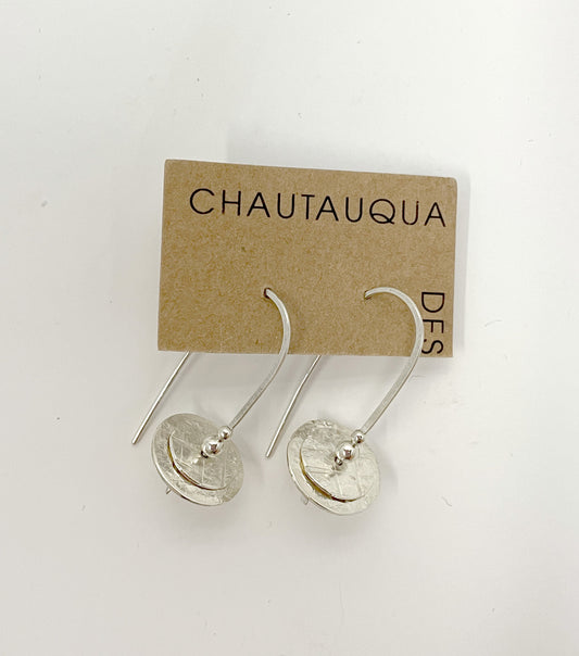 Sterling Silver Saucer Earrings