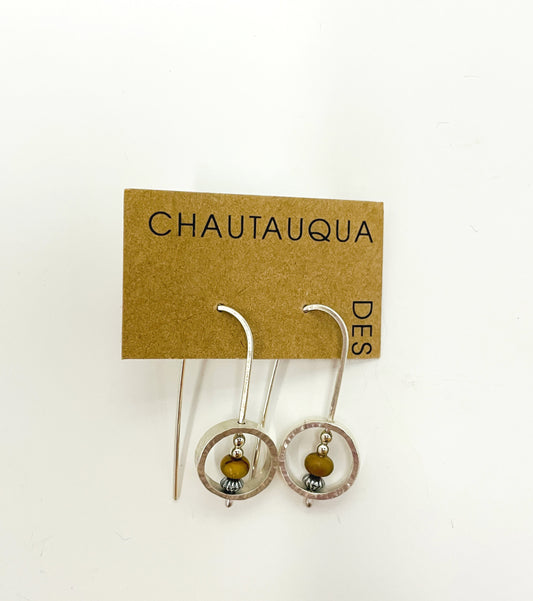 Sterling Silver Circle Earrings