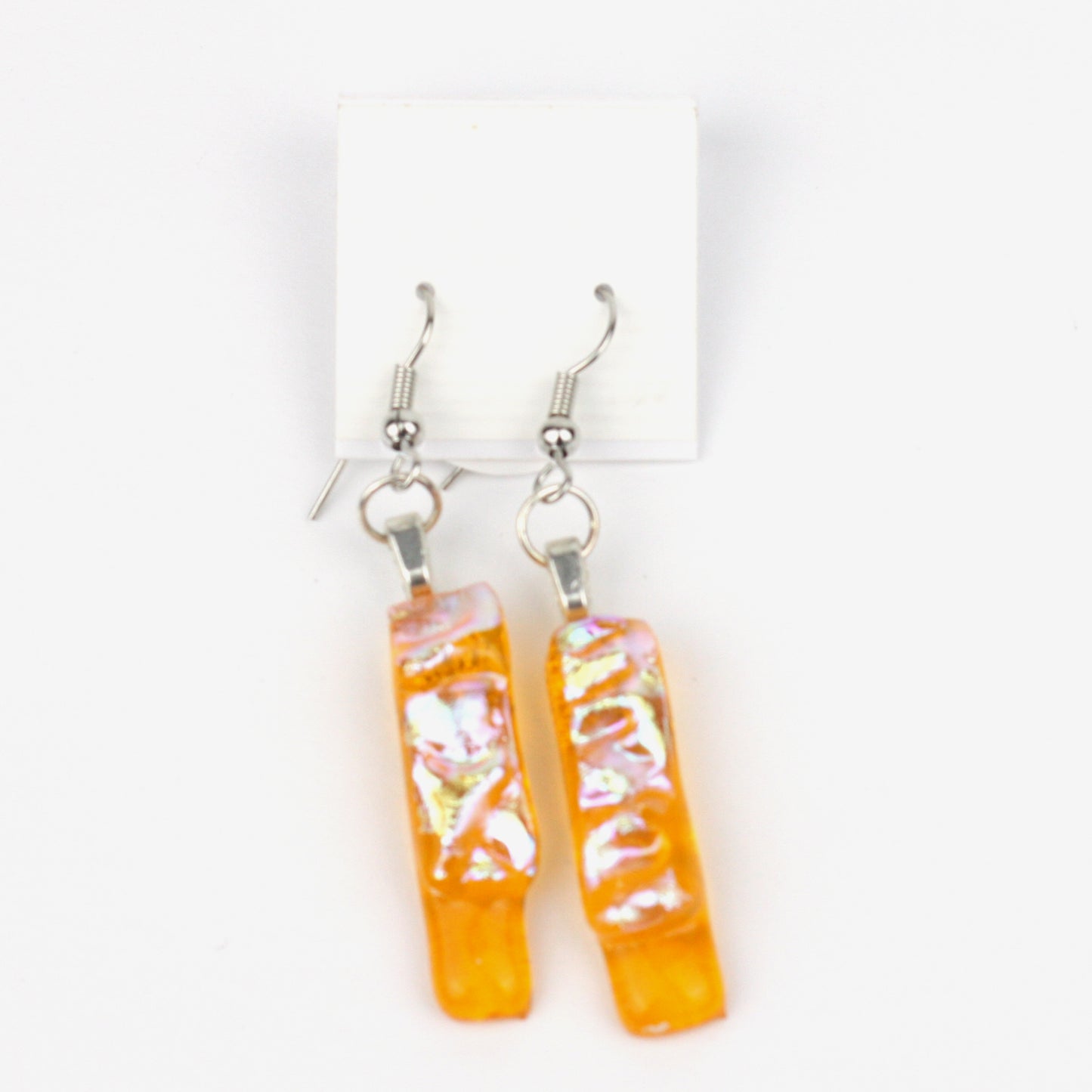 Yellow Glass Earrings