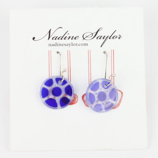 Blue Glass Earrings