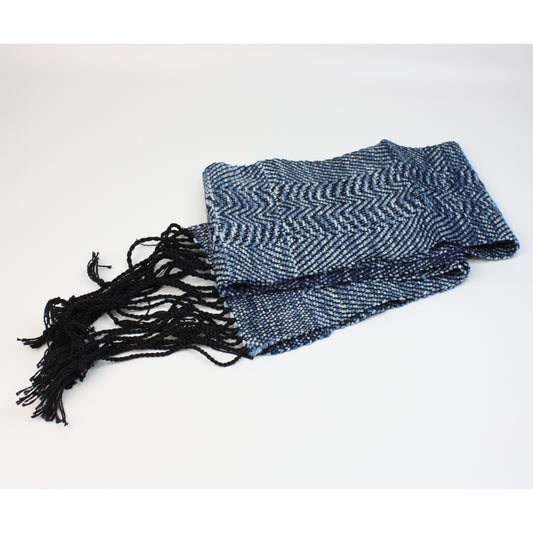 Blue Woven Scarf