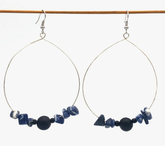 Hoops and Stones Earrings - Assorted