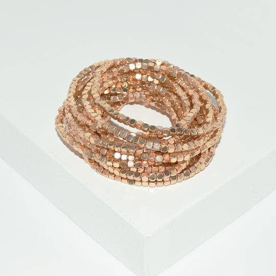 Stylish 15-Piece Beaded Bracelet Set – Versatile Accessories