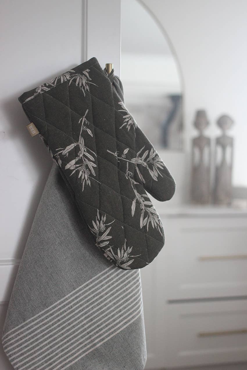 Oven Gloves Olives Green