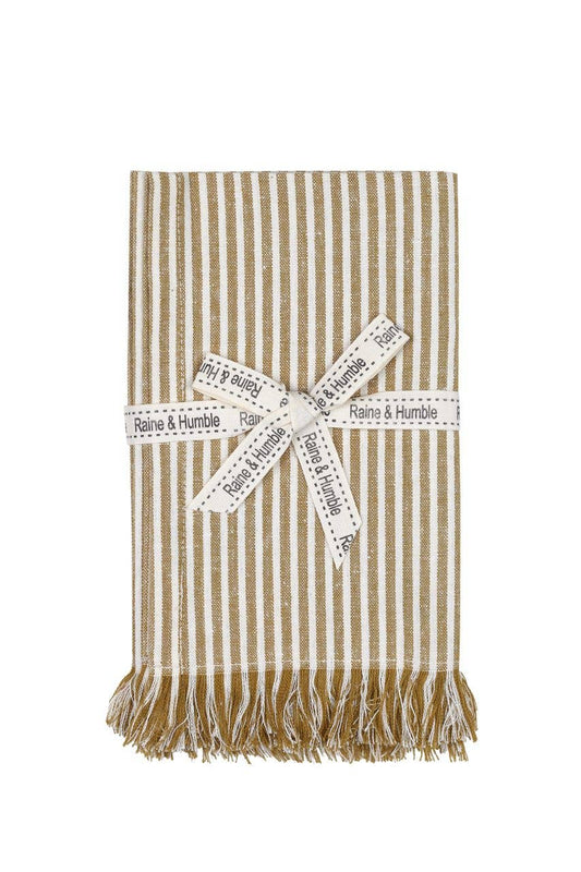 Abby Stripe Napkin Mustard - Set of 4
