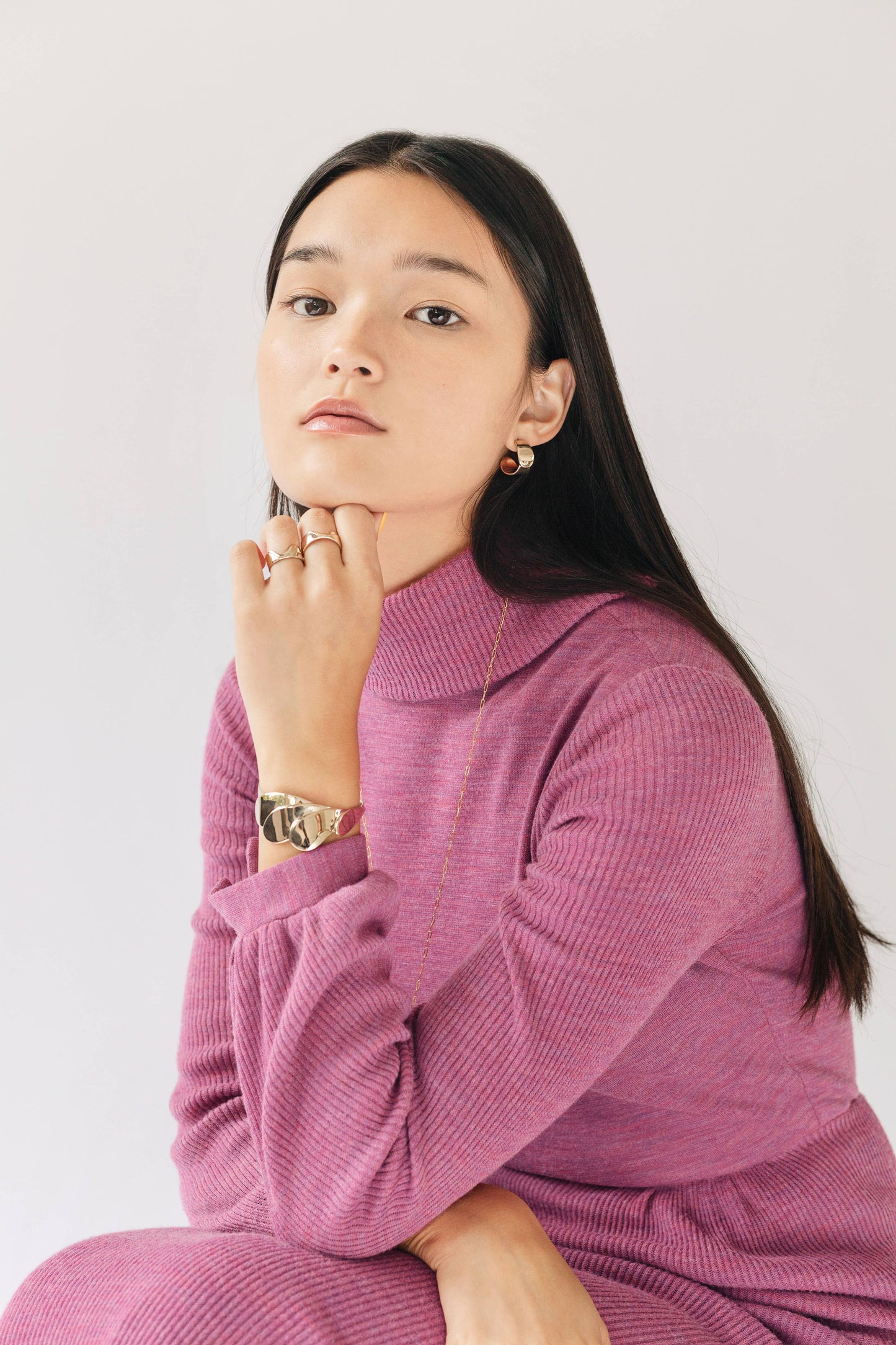 Euphorbia Hoops, Plant Jewelry, Unique, High Shine Finish 