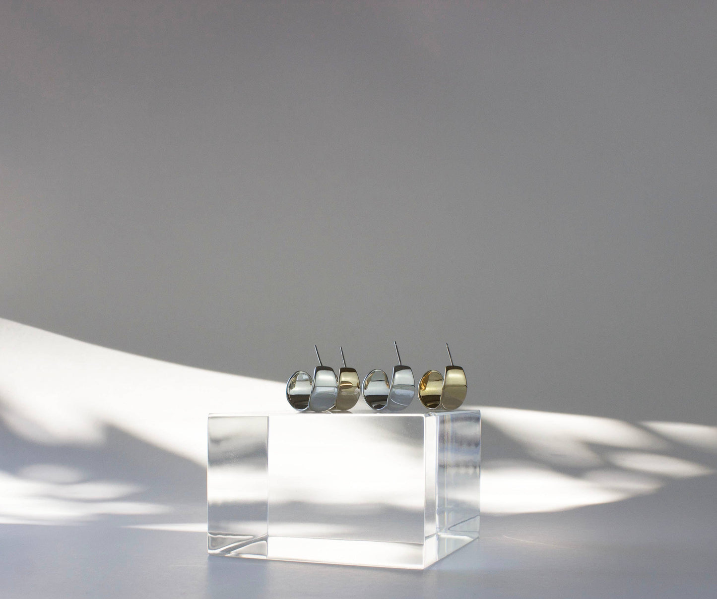 Euphorbia Hoops, Plant Jewelry, Unique, High Shine Finish 