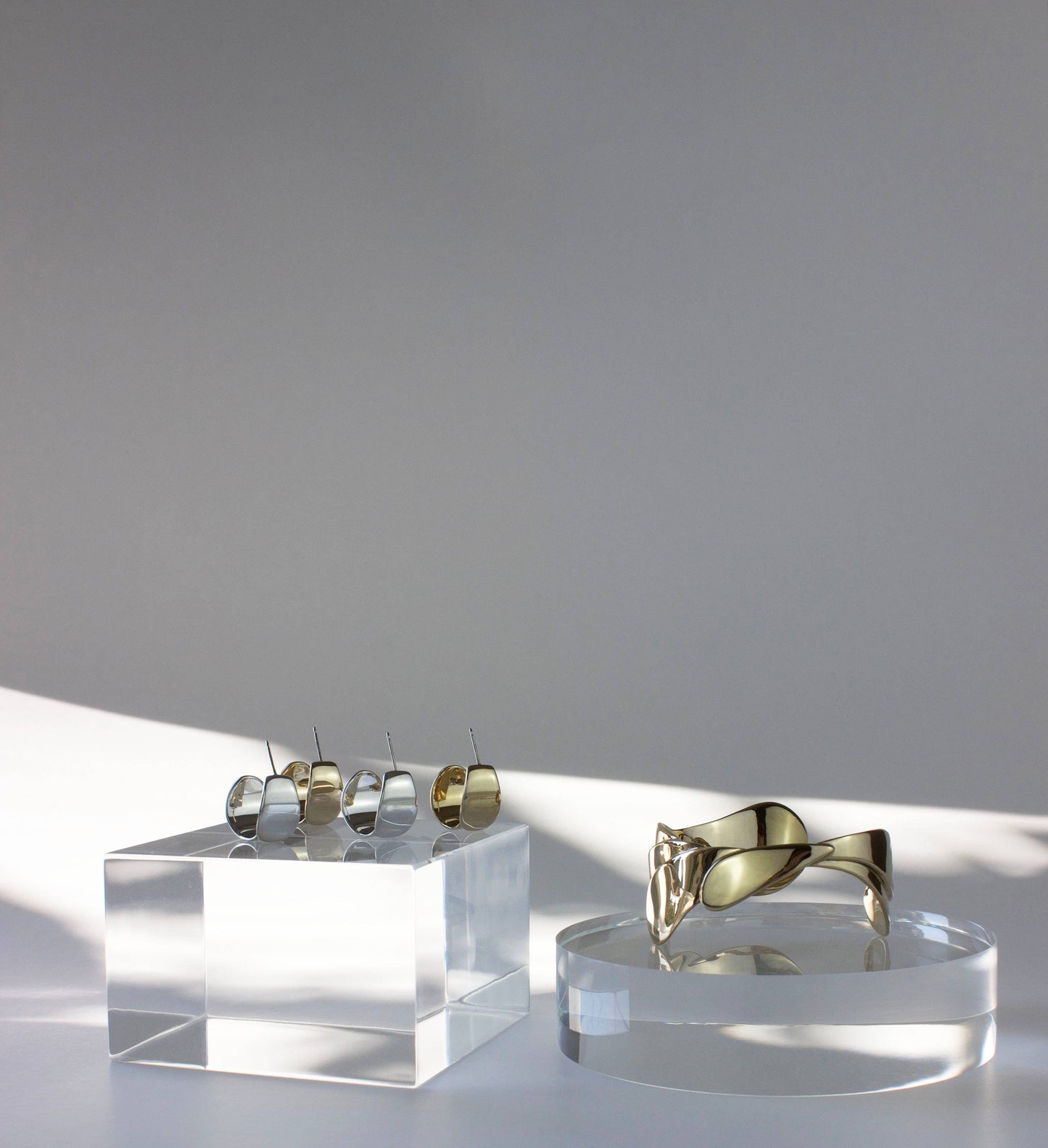 Euphorbia Hoops, Plant Jewelry, Unique, High Shine Finish 