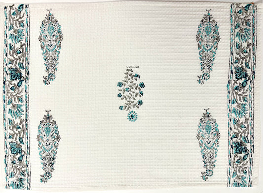 Block Print Textured Towel (Assorted Patterns)