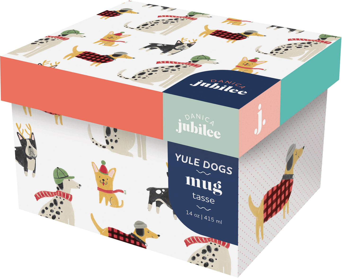 Yule Dogs Christmas Mug in a Box