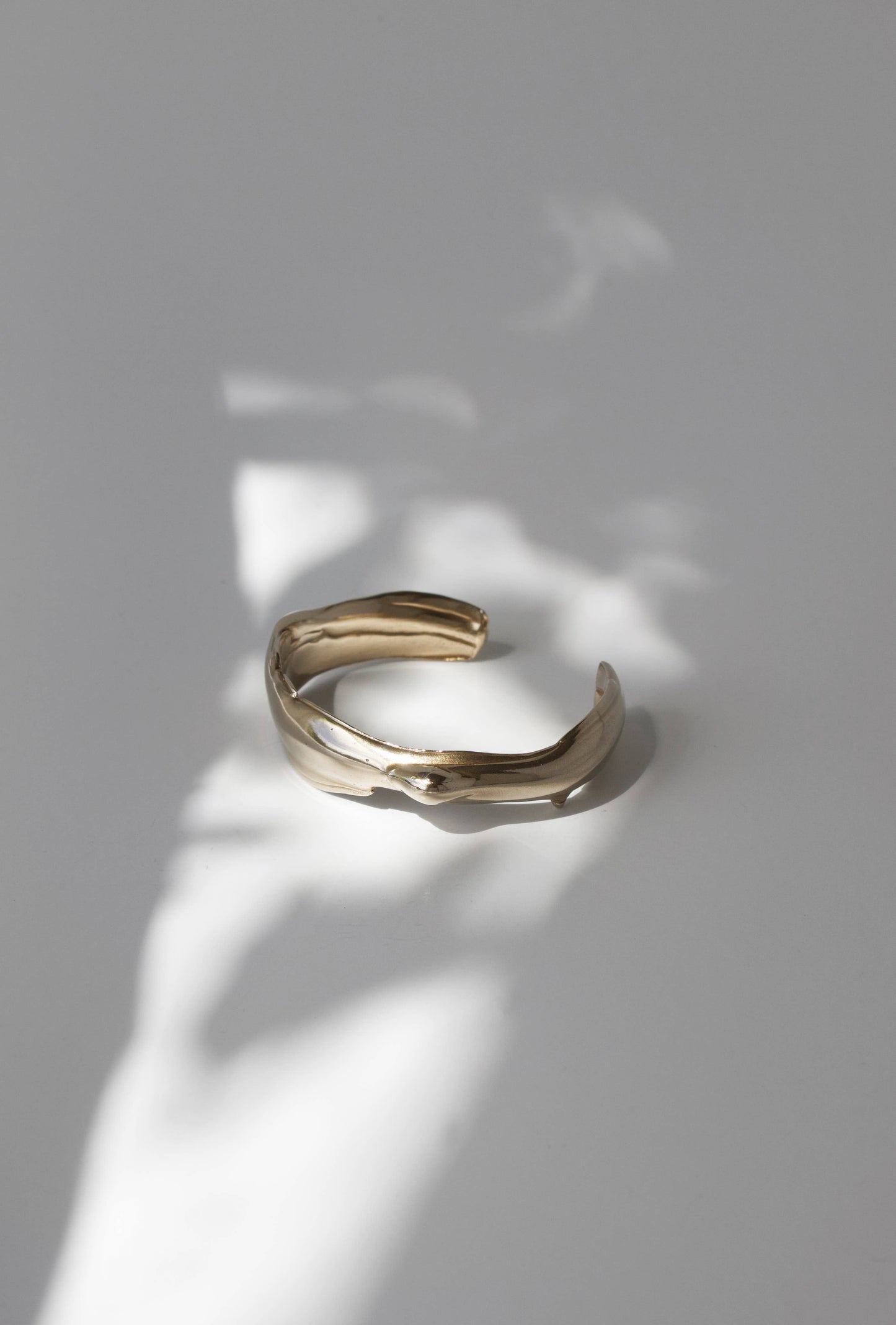 Liquid Statement Cuff Bracelet, Free Flow #2, Handmade 