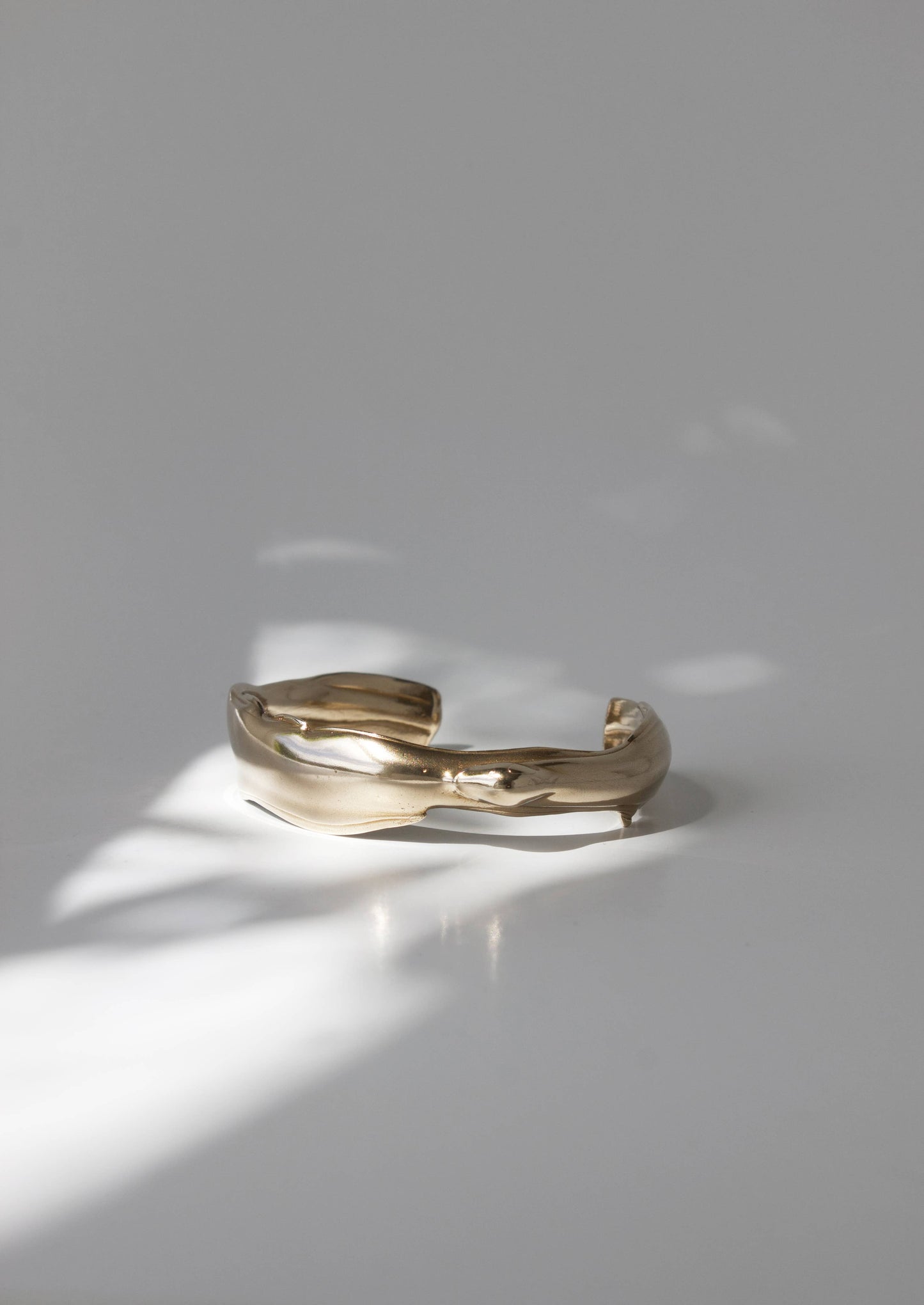 Liquid Statement Cuff Bracelet, Free Flow #2, Handmade 