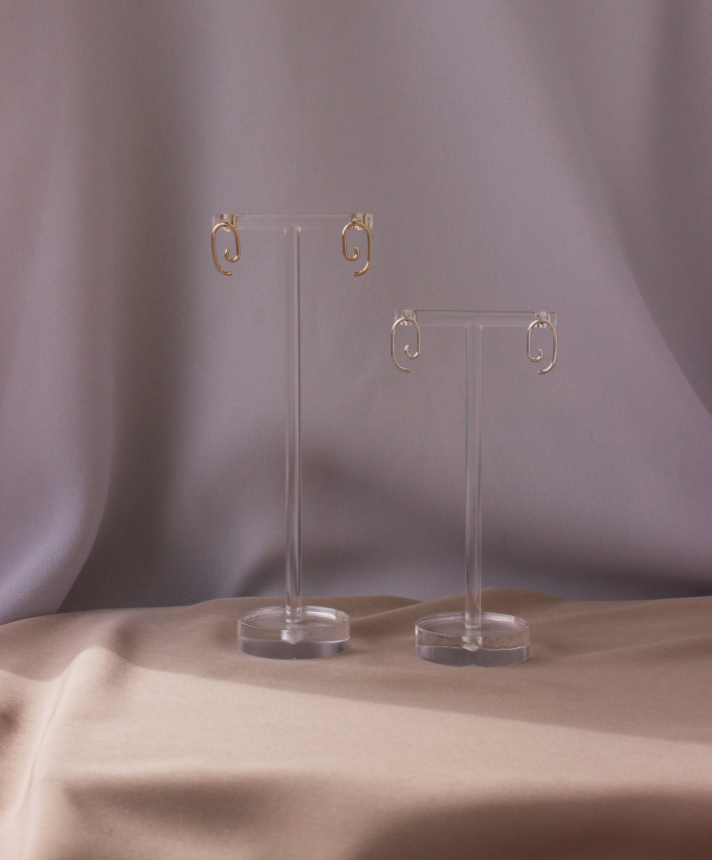 Small Palette Posts, Delicate Abstract Handmade Earrings 