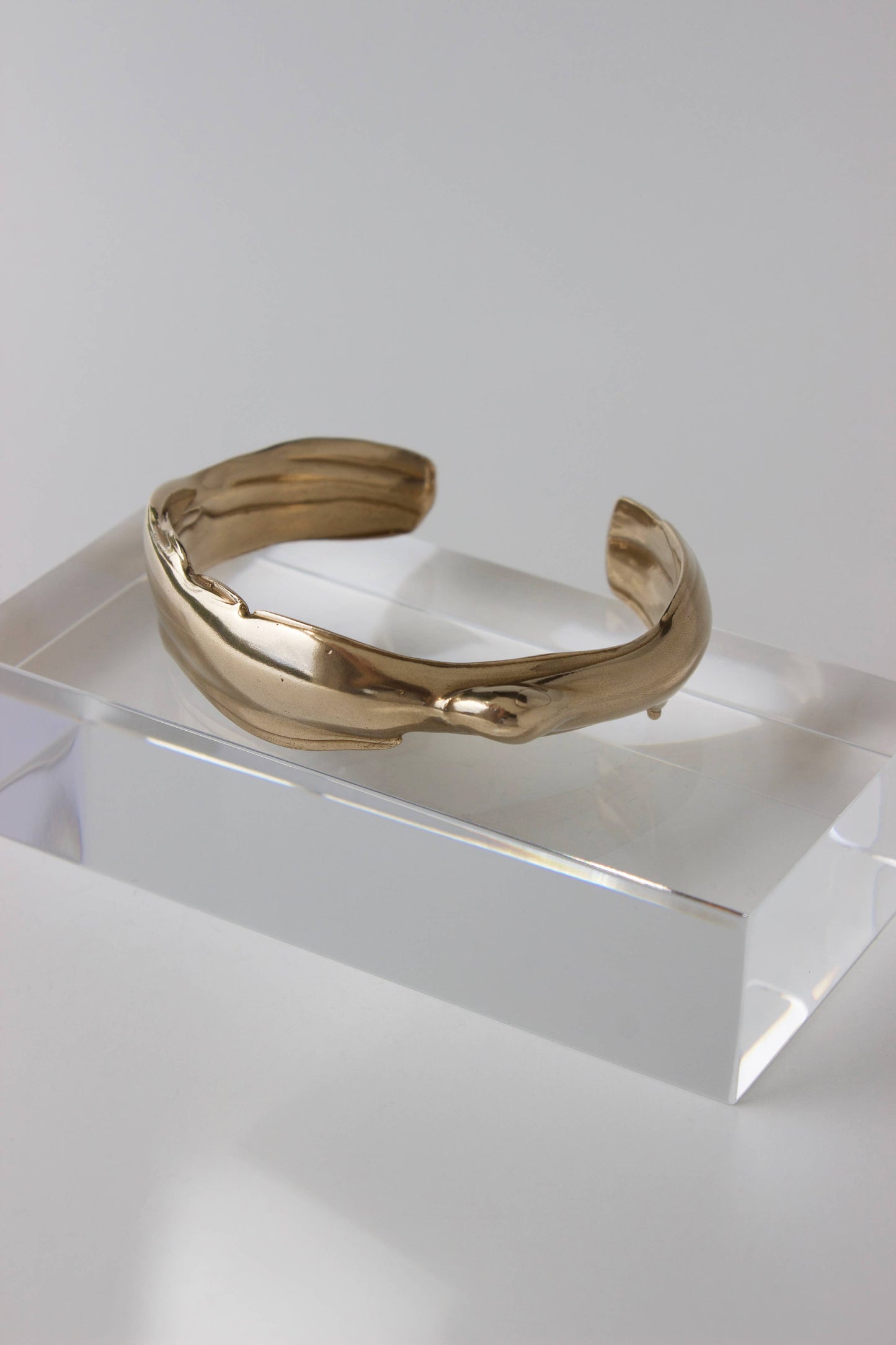 Liquid Statement Cuff Bracelet, Free Flow #2, Handmade 