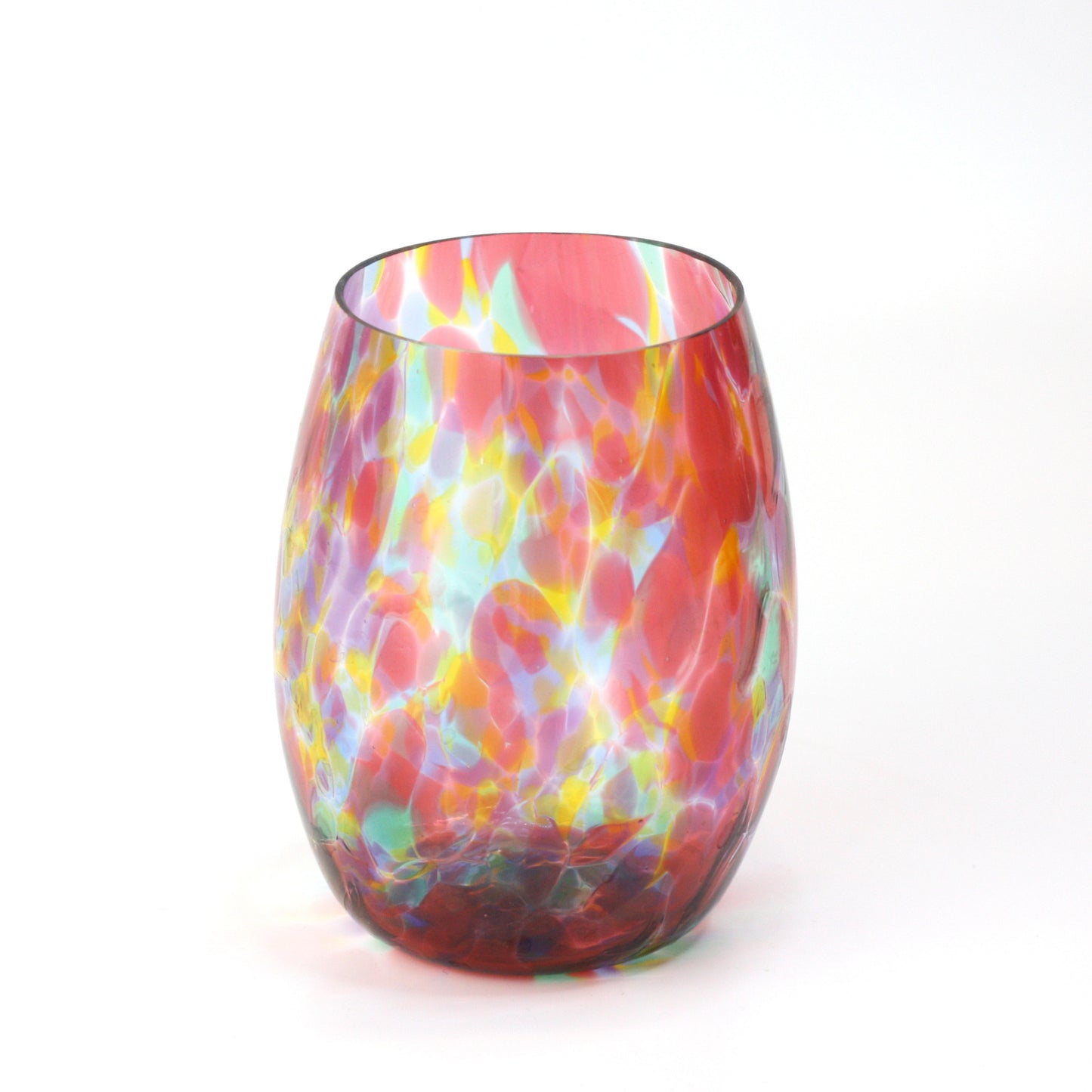 Multicolor Stemless Wine Glasses