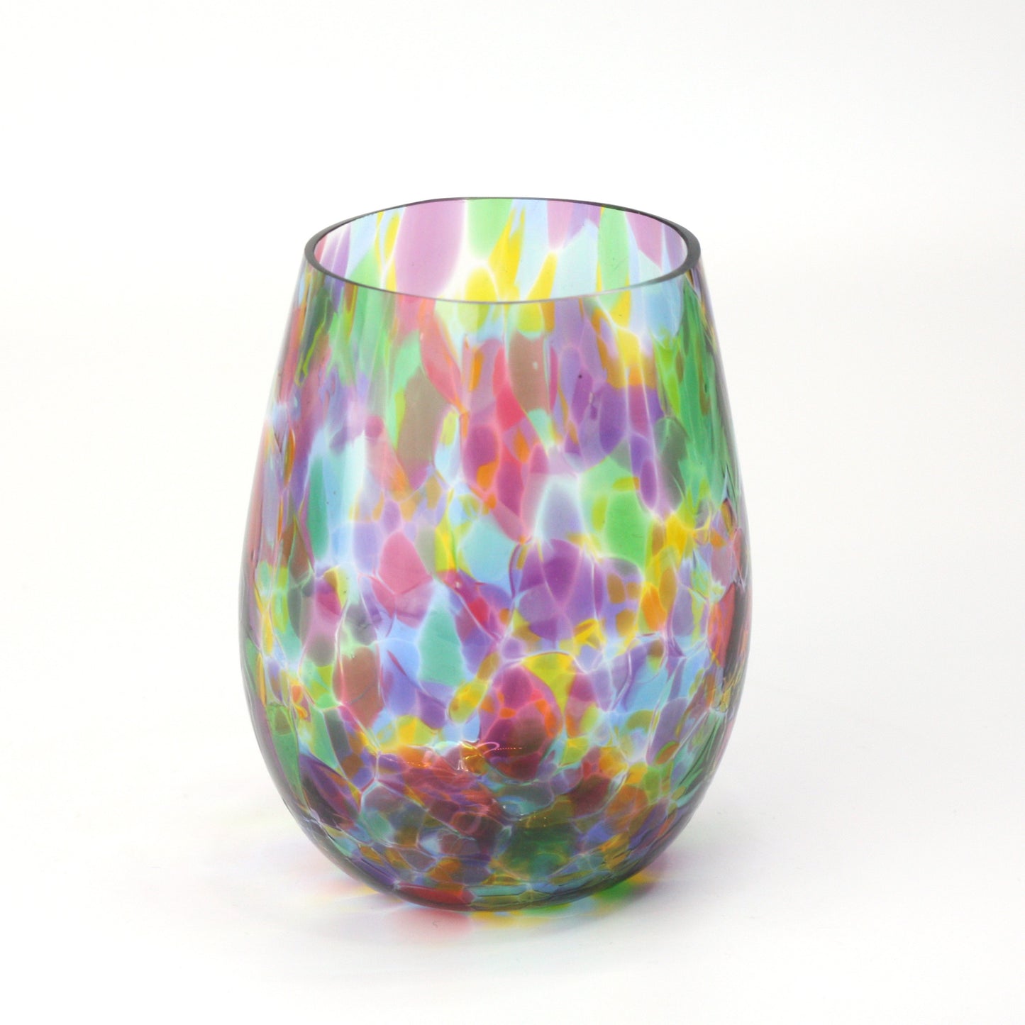 Multicolor Stemless Wine Glasses