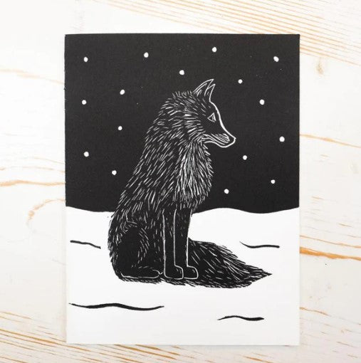 Fox Letterpress Card