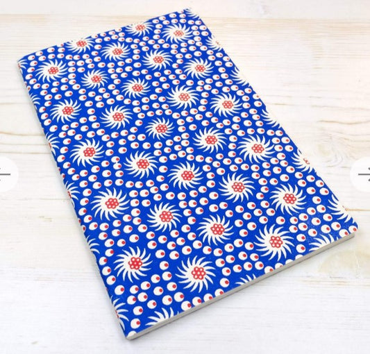 French Pinwheel Letterpress Blank Notebook