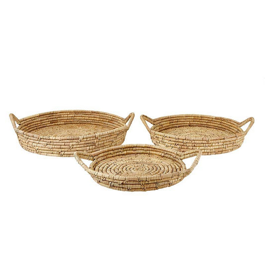 Seagrass Baskets with Handles, Set of 2