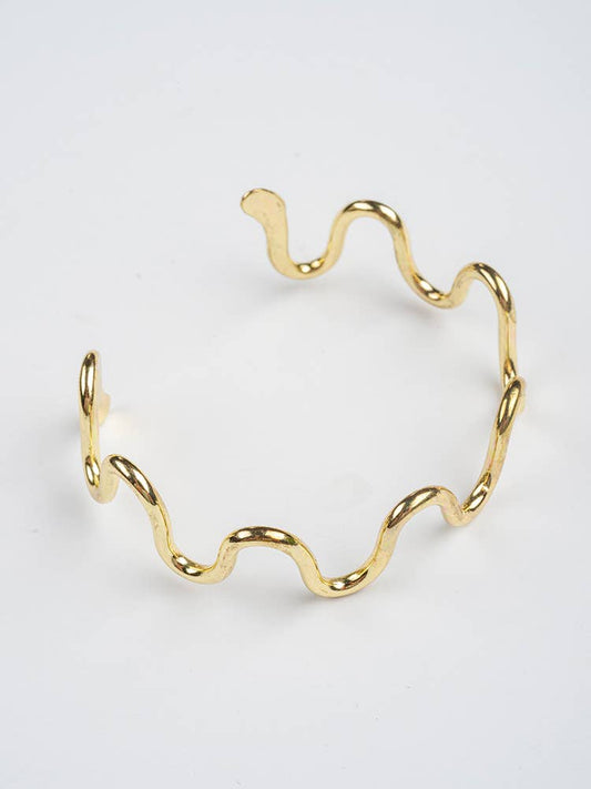 Gold Curvy Cuff