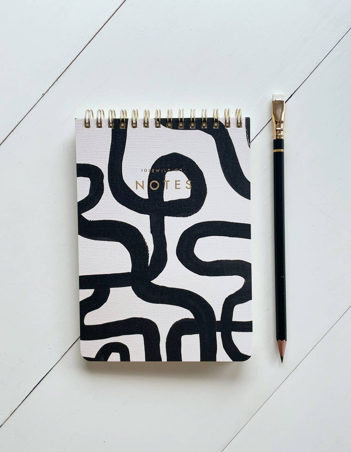 B&W Squiggle Jotter