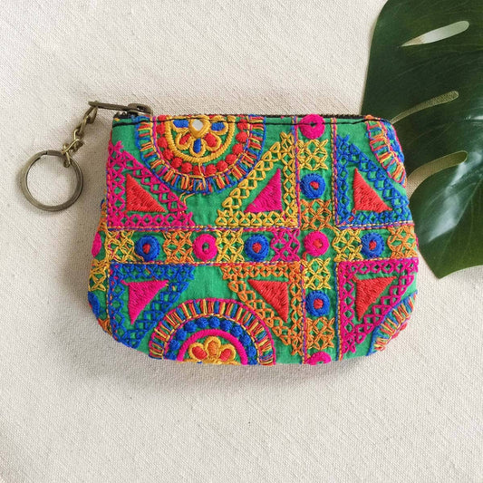 Assorted Kutch Zipper Pouch