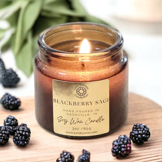 Blackberry & Sage Soy Candle