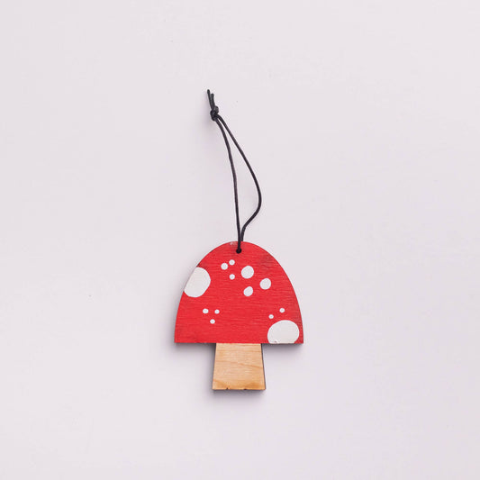 Painted Mushroom ornament (flat)