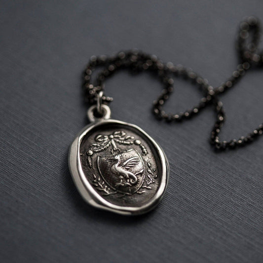 Dragons Crest Wax Seal Necklace