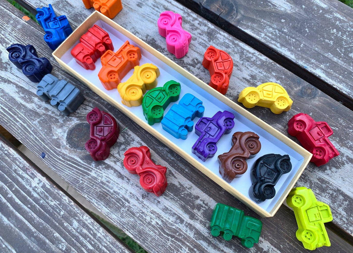 Car & Truck Crayons Gift Box