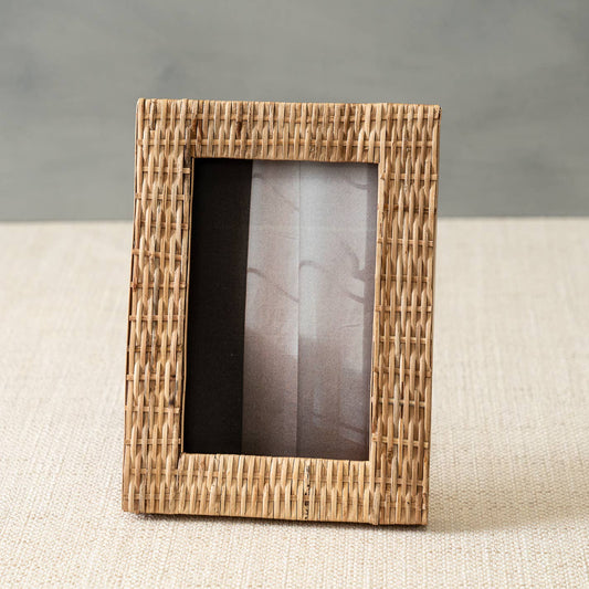 Woven Wicker Rattan Photo Frame